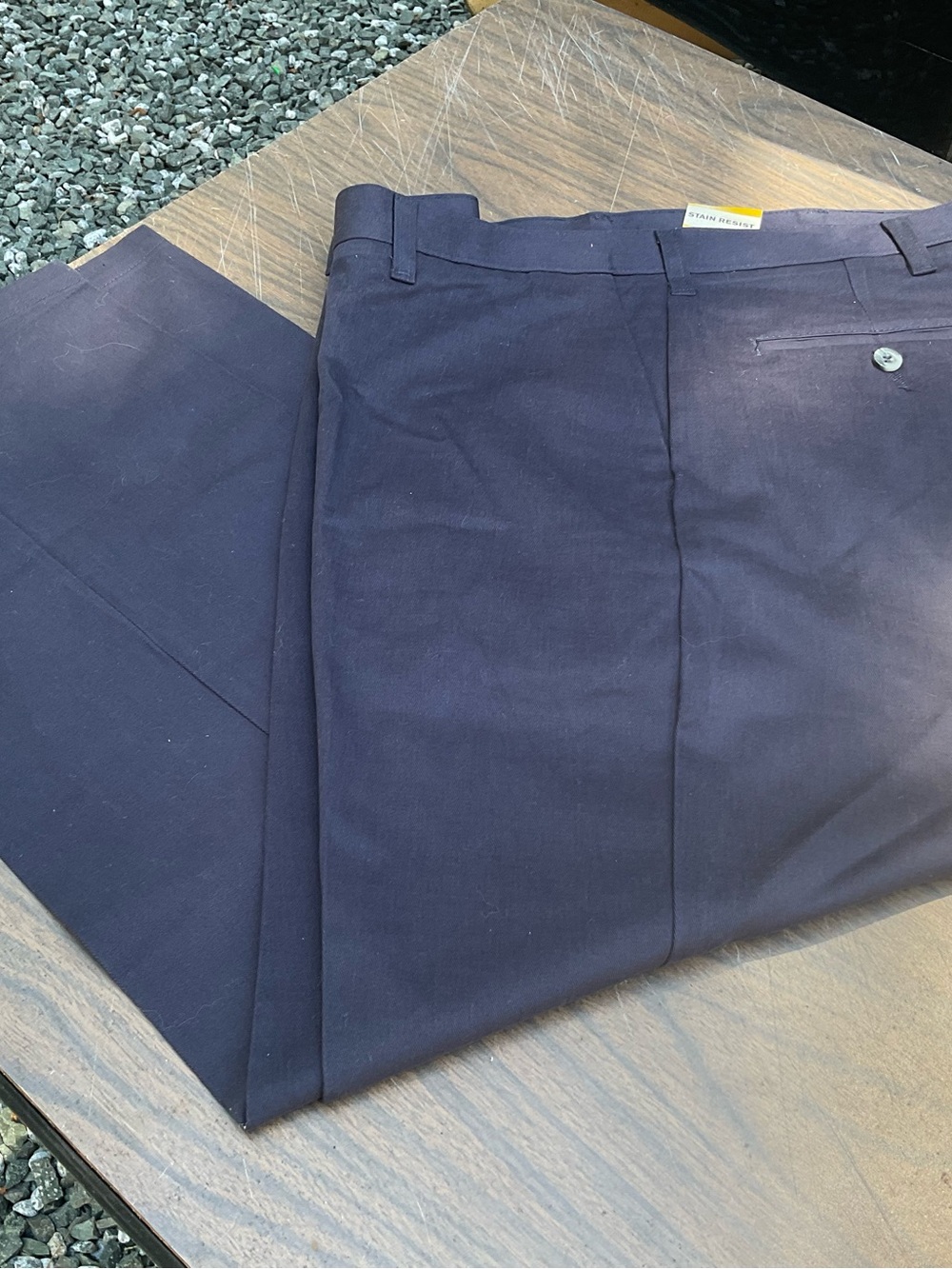 9-2026-Lee Navy Relaxed Fit Flat Front Pants NWT 40X29 BLUE